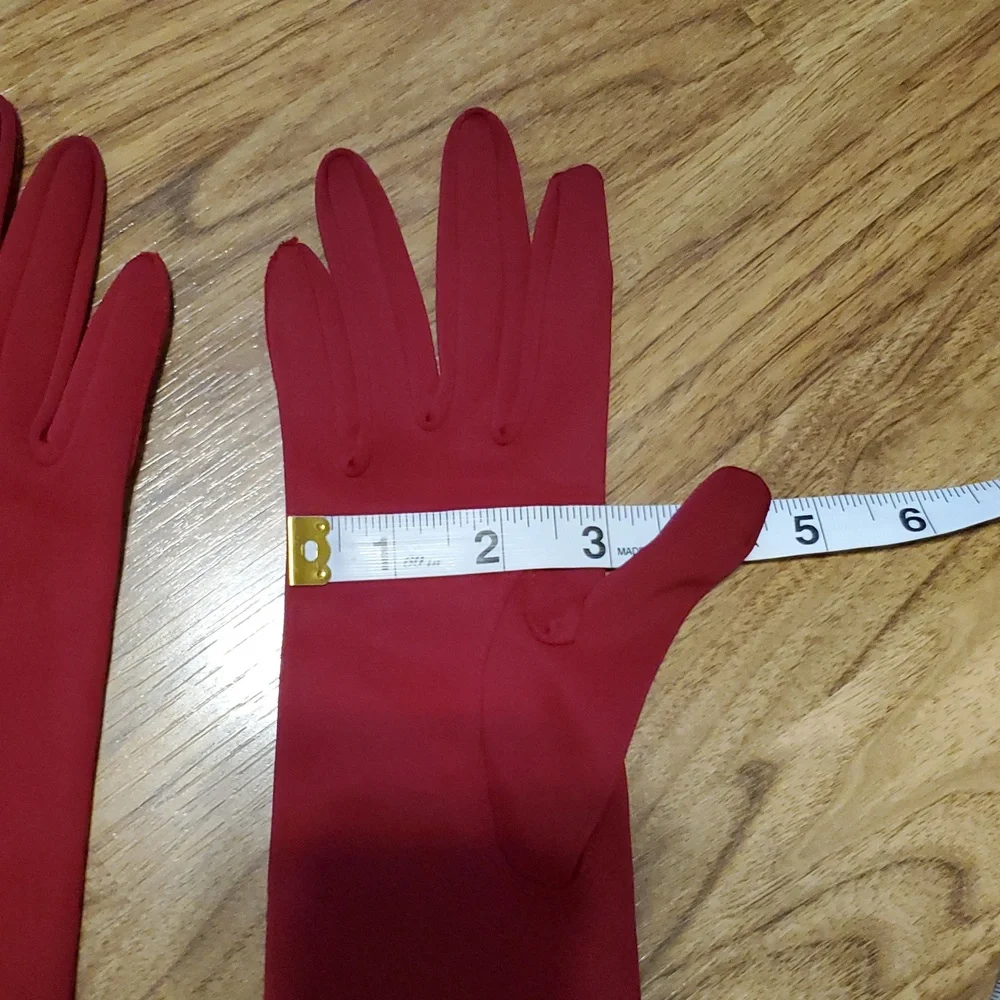 Van Raalte Vintage Burgundy Red Women's Nylon Gloves XL